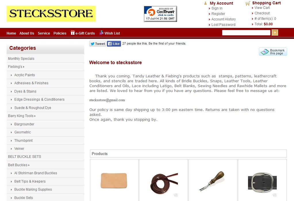 StecksStore.com BEFORE &mdash; ProStores