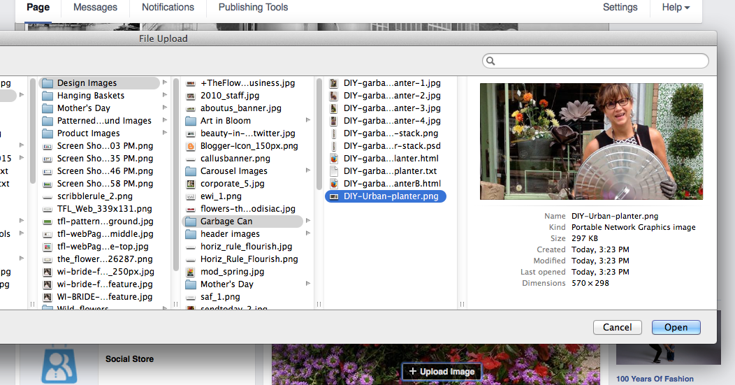 Select the desired image from your computer, idealy in a 470:246 ratio